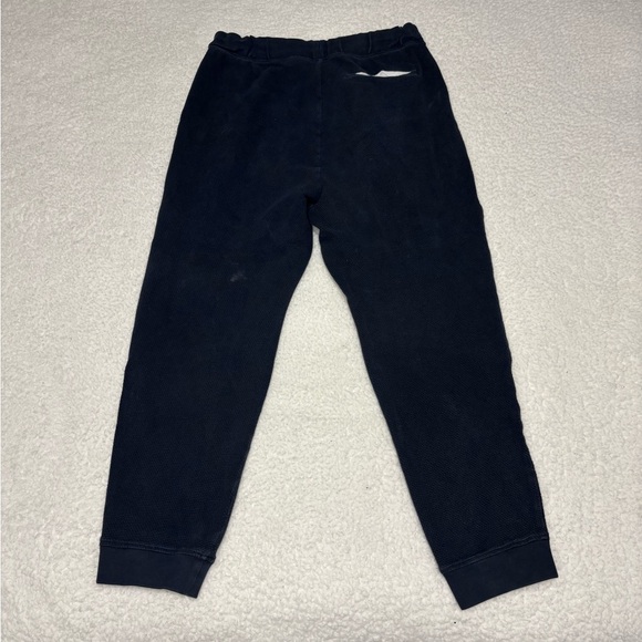 Armani Exchange Men Blue Waffle Knit Jogger Sweatpants - Picture 8 of 10